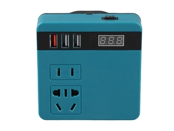Inversor portátil para coche con pantalla de voltaje, convertidor de CC a CA, inversor de batería, herramienta eléctrica