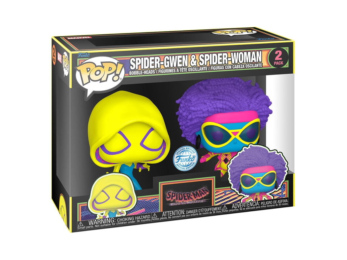 Pop Pack 2 Figuras Spiderman Spider-gwen Spider-woman Exclusivo B.active