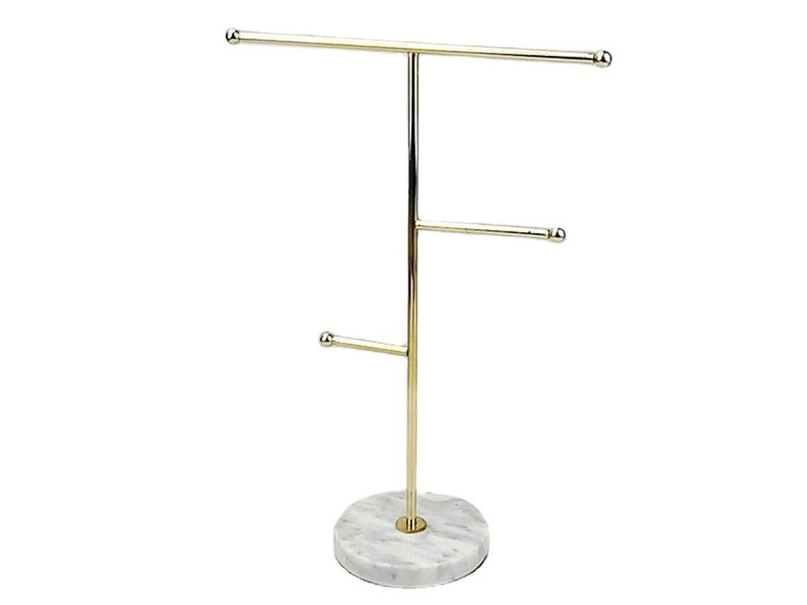 Soporte para joyas, organizador de escritorio de metal, expositor para collares y accesorios. NEVEANCE