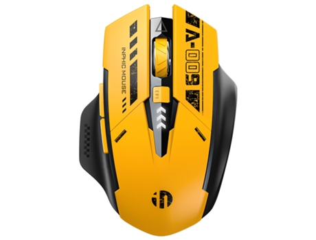 Ratón OHPA A9 (Bluetooth - Inalámbrico - 2400 dpi - Amarillo)