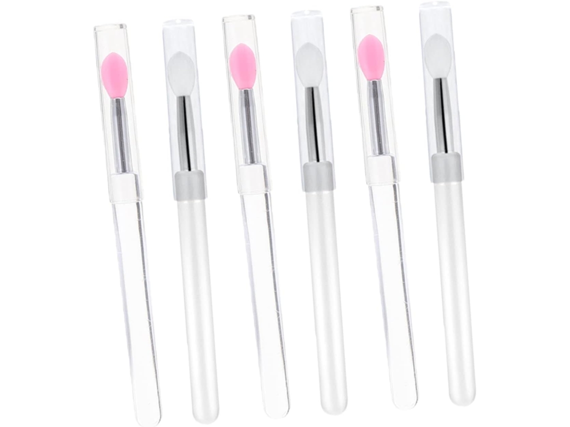 Aplicadores de labios, pinceles multiusos para labios, juego de 6 piezas, tamaño portátil, pinceles Gokoco