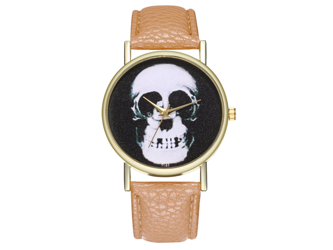 Zhoulianfa Reloj De Pulsera Unisex De Cuarzo De Cuero Pu Informal Beige