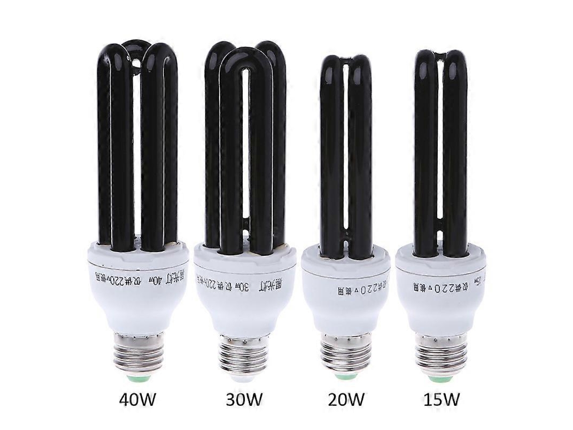 Rebe-bombilla Fluorescente Uv E27 15/20/30/40w 220v 365nm Para Iluminación De Escenario, Detección Y Agricultura