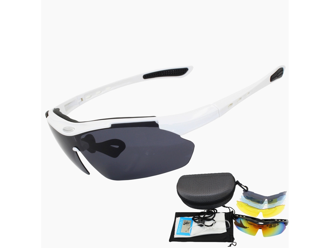 Gafas de ciclismo polarizadas con 5 lentes intercambiables para deportes al aire libre
