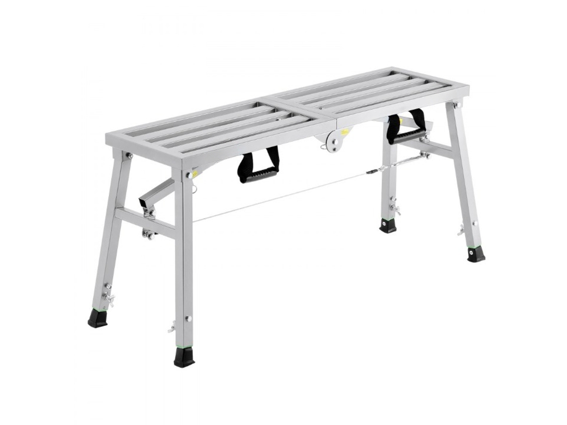 Plataforma de trabajo plegable de acero ajustable 50 74cm Carga 180kg Tekmaquinas