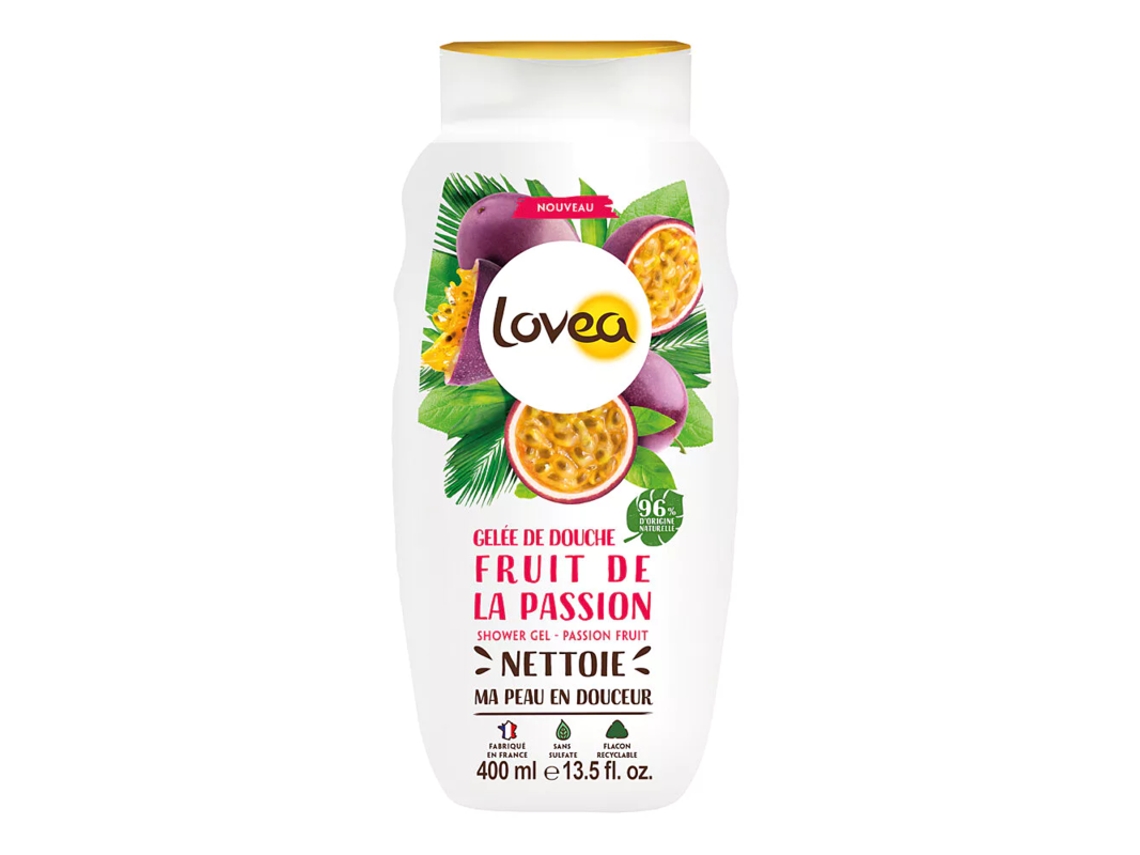 Gel de ducha estimulante de maracuyá LOVEA