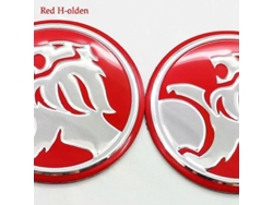 4pcs Tapa Central Rueda Logo Coche 56mm/60mm Abs Aluminio Badge Decoración Calcomanía De Rueda De 56mm Red H-olden