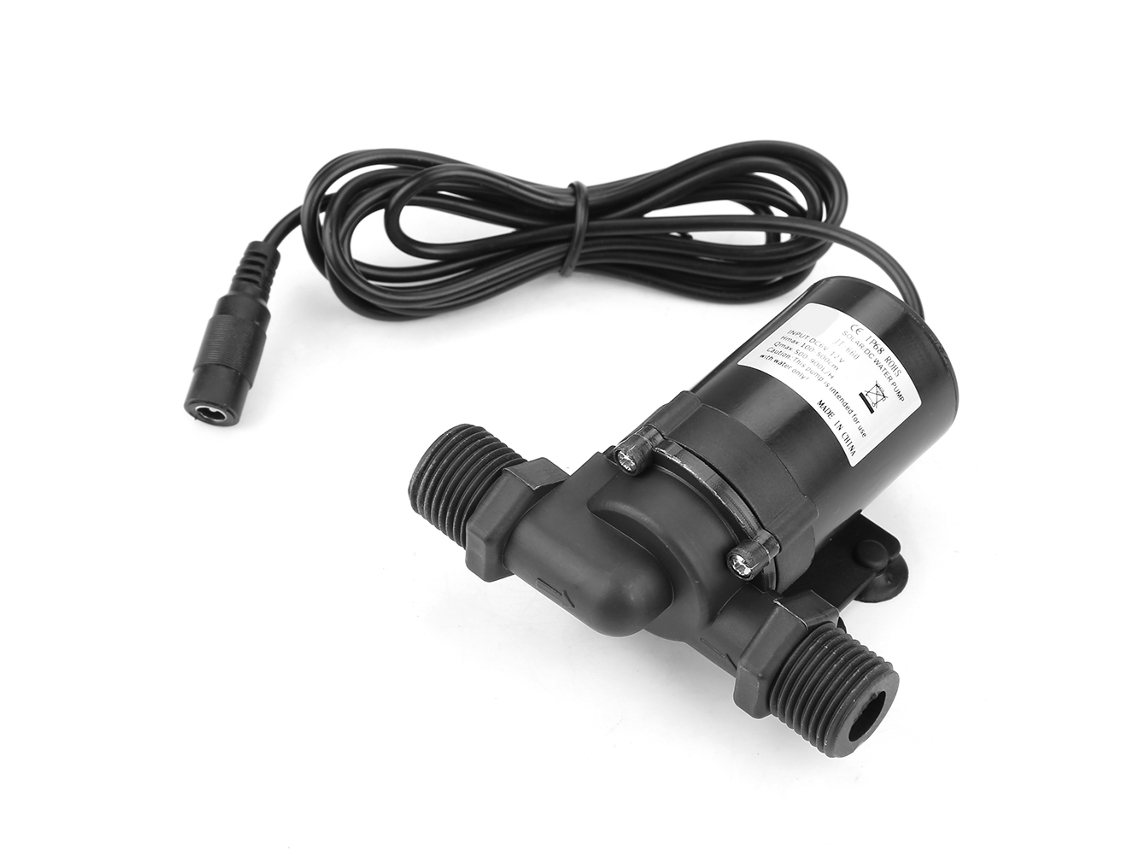 Minibomba de agua sin escobillas para calentador solar de agua, 12 V, 0-80 ℃, sumergible, tipo presurizador.