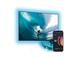 Tira SmartLED para TV KSIX 2m, Recortable, 480 lm, App Compatible con Alexa, Google Home, Siri, Colores RGB, Hasta 70