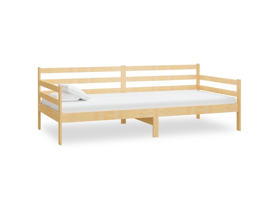 Sofá cama VIDAXL Marrón Madera (204x98x70 cm)