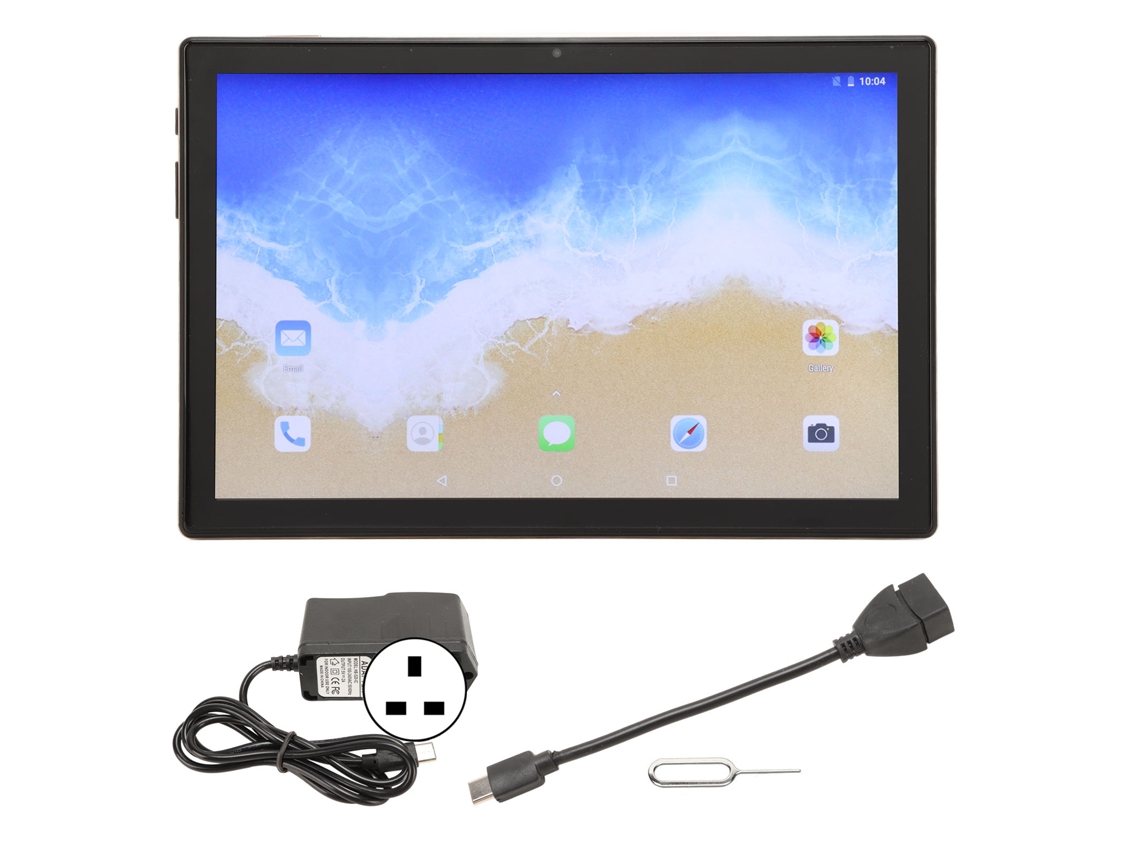 Tablet (4g Chamável Wifi Dual-band 5g) 10 Polegadas Android 12 6gb+128gb Octa-core Câmera 20mp Dourado