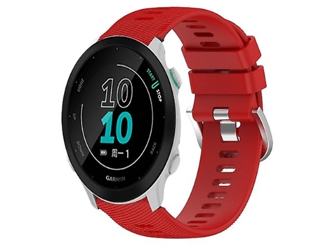 Correa para Garmin Forerunner 158 20mm correa de reloj de silicona suave de Color sólido rojo VENISYMLIS