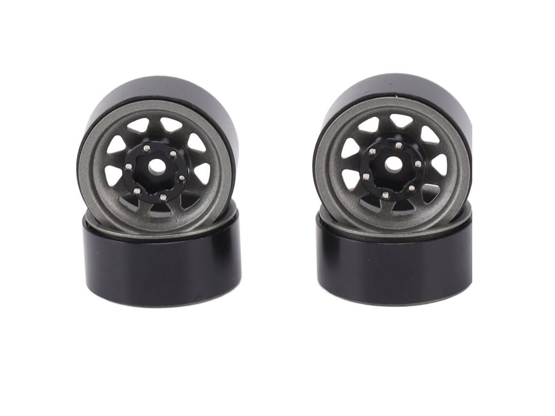 Neumáticos Beadlock De 1 Pulgada De Ancho, Universales Para Coches Rc, Piezas De Atv Traxxas Con Tornillos, Color Titanio.