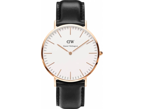 Reloj DANIEL WELLINGTON Hombre (Piel - Negro)