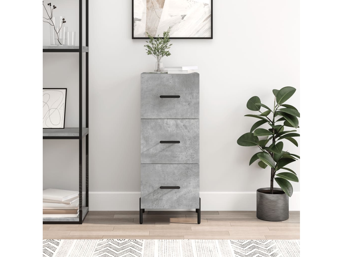 Lovely Home Aparador 34,5X34X90 Cm Madera Procesada Gris Cemento