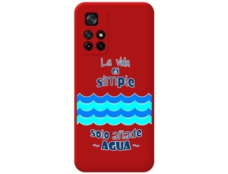 Carcasa Xiaomi POCO M4 Pro 5G TUMUNDOSMARTPHONE Agua Rojo