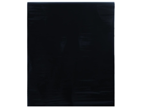 Lámina de ventana esmerilada estática PVC negro VIDAXL (2000 x 60 x 0.011 cm)