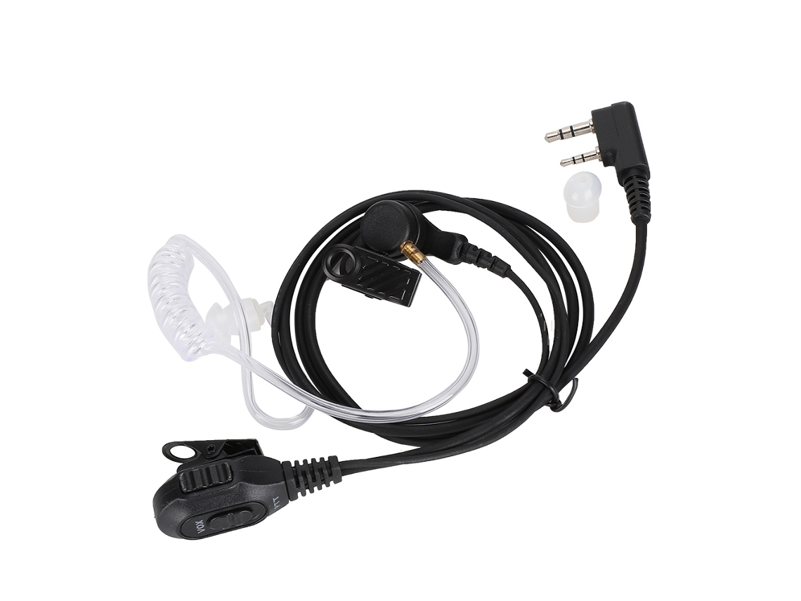 Auriculares con PTT de 2 pines y soporte Vox para Kenwood