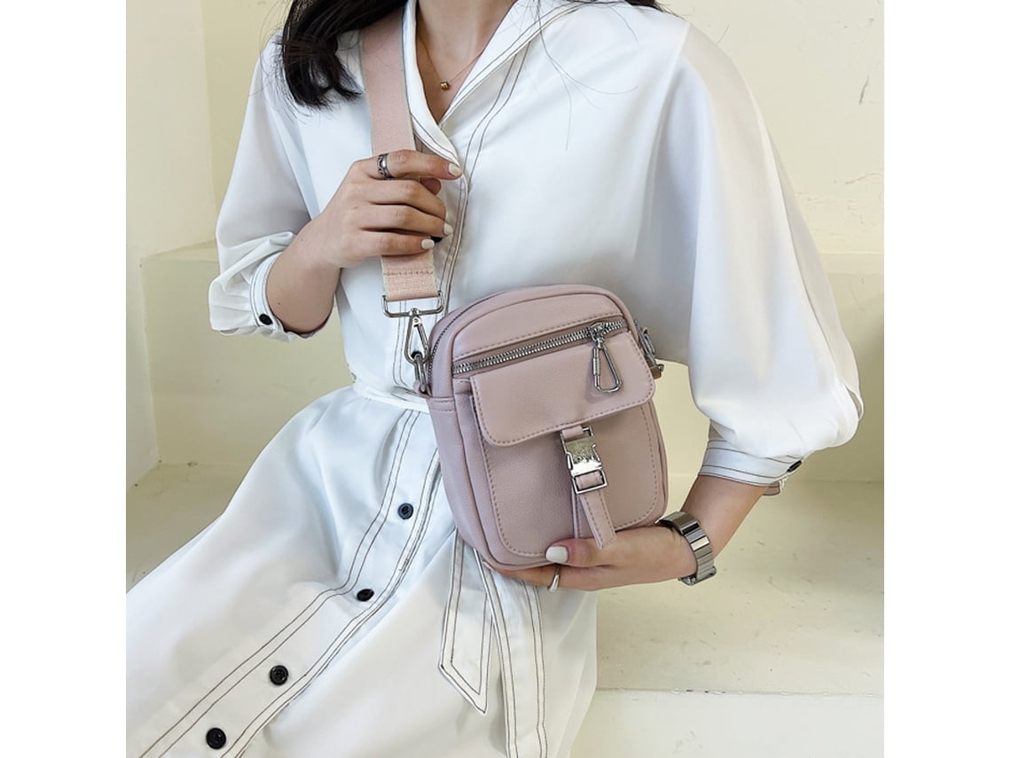 Mochila pequeña, cruzada, de un solo hombro, ligera, con múltiples