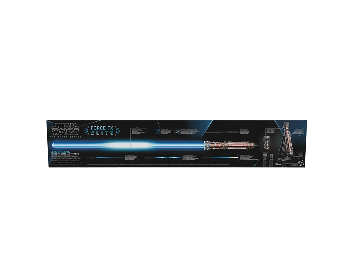Figura de Acción STAR WARS The Black Series Leia Organa SableLuz Force Fx Elite