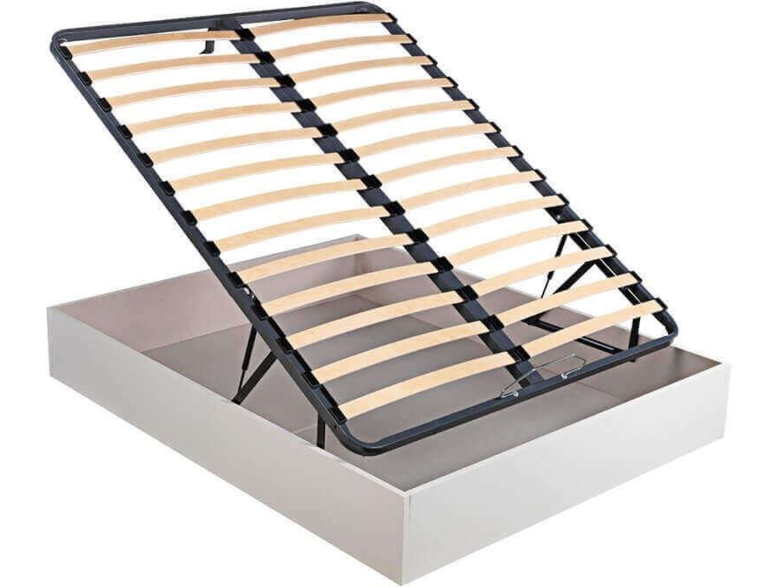 Canapé PIKOLIN Abatible De Láminas Transpirable Oxfort Altura 32 Cm - Blanco - 135X182Cm