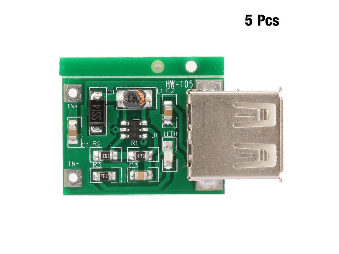 Módulo Elevador Dc-dc De 0,9 V-5 V A 5 V 600 Ma Fuente De Alimentación Móvil Usb
