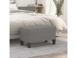Banco Interior | Banco De Tela Gris Oscuro 70x35x41 Cm