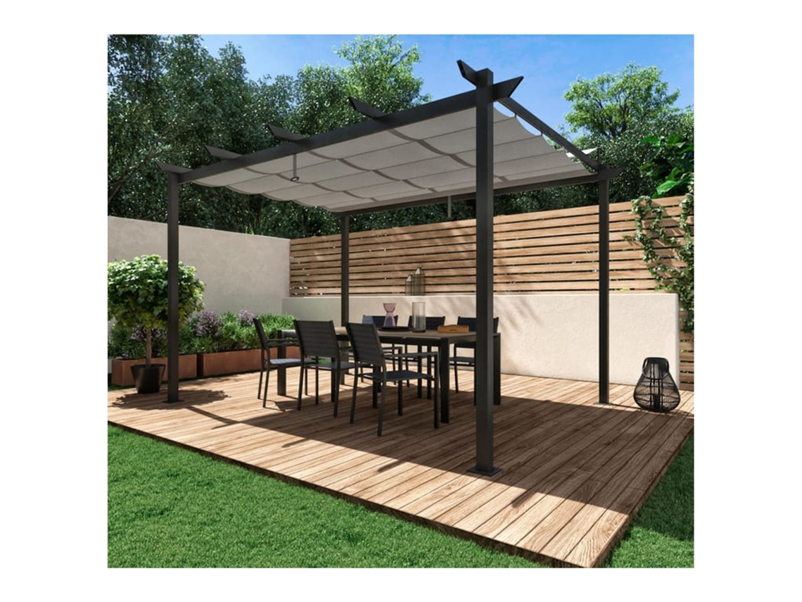 Pérgola de aluminio BORA BORA de 3x3 m