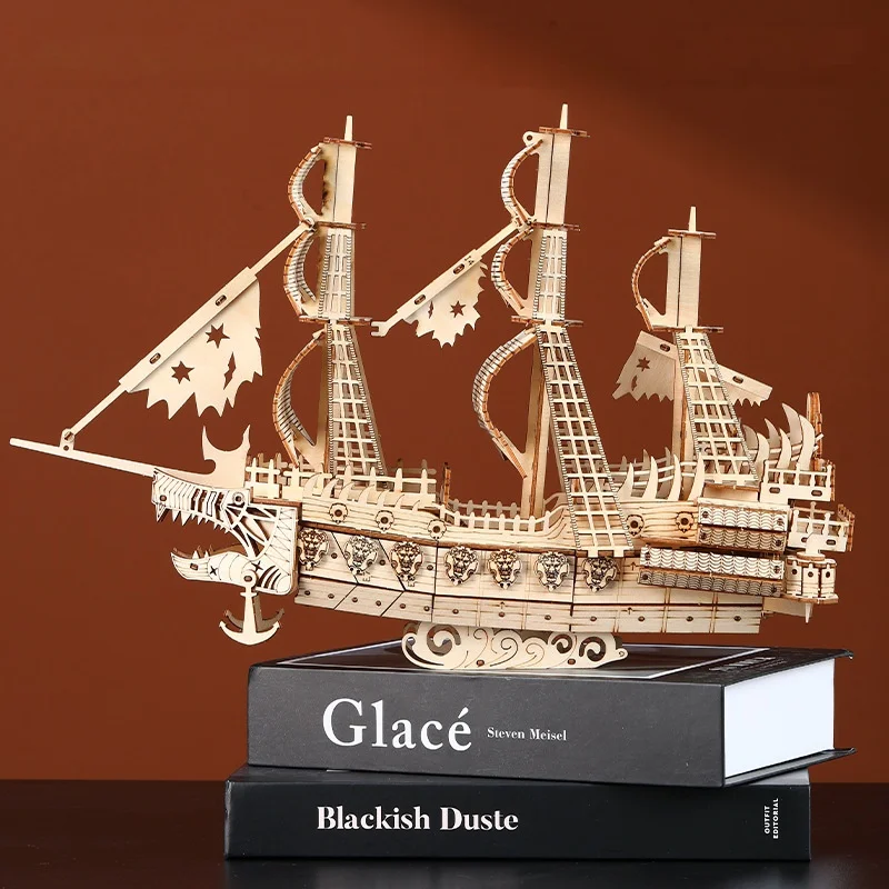 Rompecabezas De Madera 3d, Modelo De Barco Holandés, Juguete Educativo Para Armar Uno Mismo.