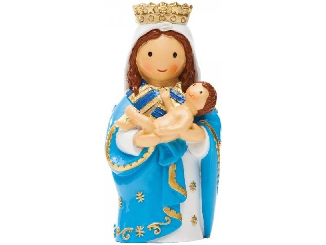 Figura Decorativa LITTLE DROPS OF WATER Nuestra Señora del Buen Parto (Azul - Resina)