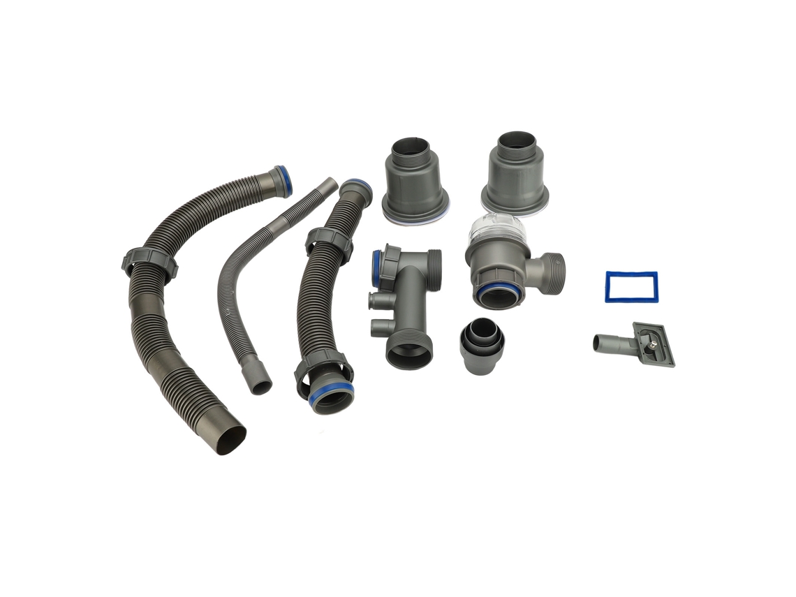 Kit de desagüe para fregadero de cocina resistente a olores y altas temperaturas