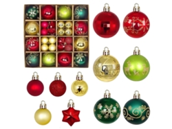Juego de 44 bolas navideñas, adornos para árbol, ergonómicos, para uso diario STELASPLEN