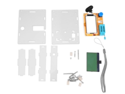Mega328 Tester Kit Multimetro Medidor Esr Transistor Resistor Capacitor Inductor Con Caja Transparente