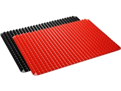 VYLARA Forma Pirâmide Elevada, Forma Pirâmide Saudável Para Cozinhar Com Redução De Gordura, Pacote Com 2 Tapetes Antiaderentes De Silicone Para Cozimento Un