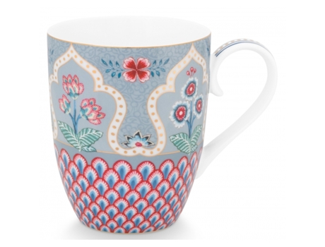 Taza Flower Festival Scallop PIP STUDIO Azul Claro 350 ml