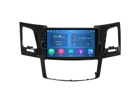 Autoradio 4GB RAM64GB ROM ROVERONE para Toyota Fortuner 1 AN50 AN60 Hilux Revo Vigo 2005 - 2014 CarPlay Android Coche Radio Bluetooth Navegación