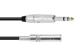 Extensión Jack OMNITRONIC 6.3 stereo 3m bk