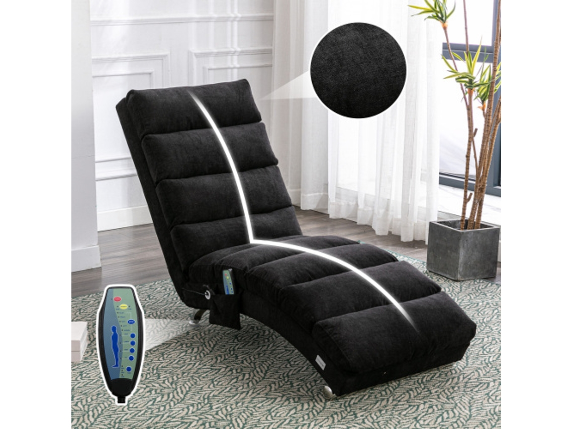 Sillón ZIWEI STORE que ofrece soporte corporal completo con vibración suave y bolsillos laterales.