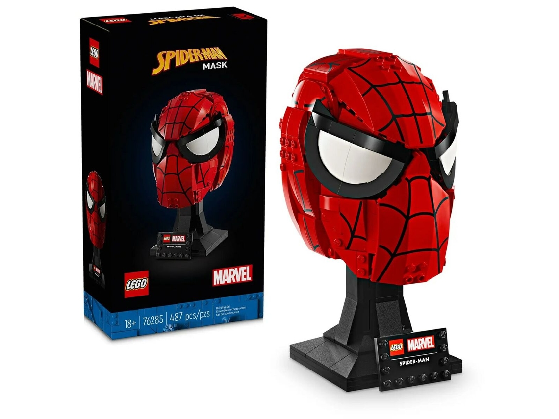 Lego Marvel 76285 Máscara de Spider-Man (Plástico, 18 años, 487 piezas)