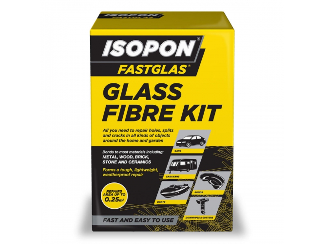 Kit Resina Poliester + Fibra Fastglas 250 Ml/0,25 M2