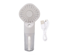 Ventilador nebulizador portátil, 4 velocidades, blanco