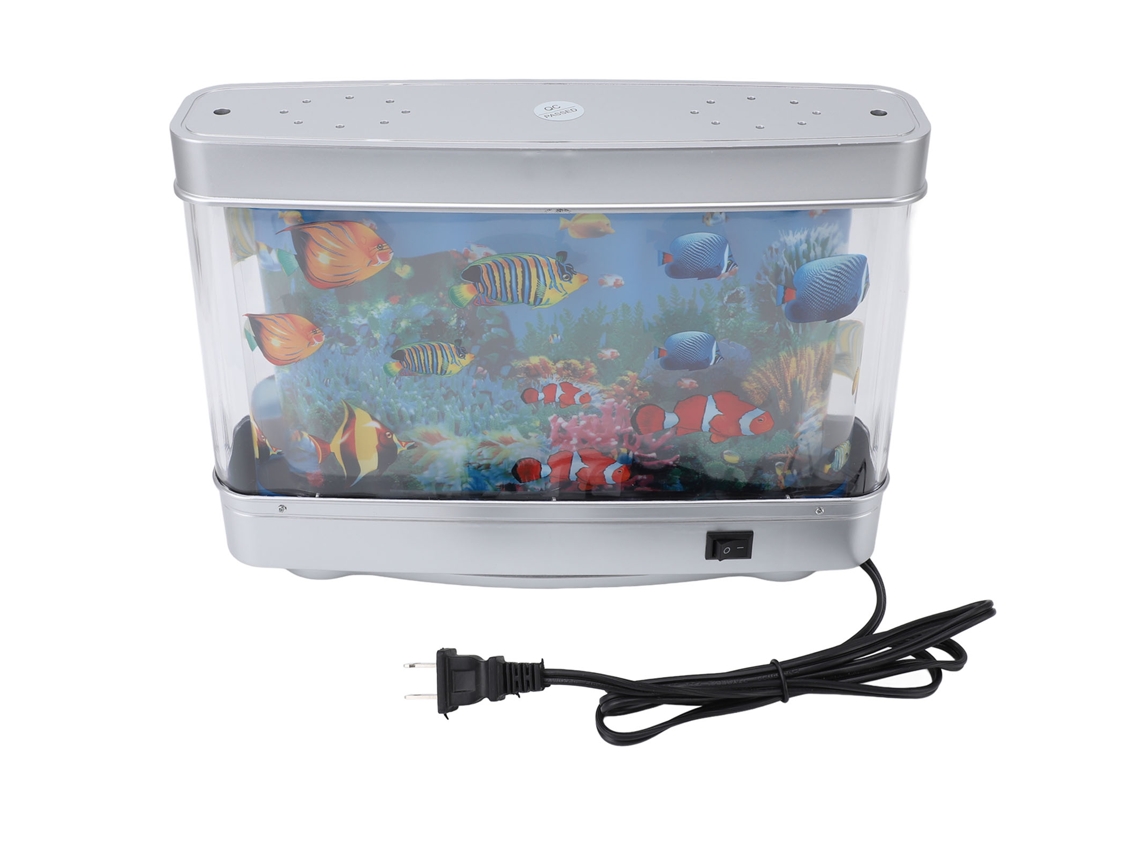 2026-lámpara Decorativa De Acuario Con Imágenes Móviles, Luz Nocturna Sensorial Para Pecera Artificial, 110v (us Plug)