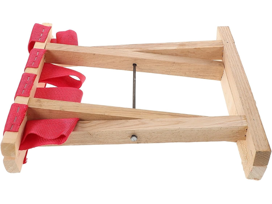 Taburete Plegable De Madera Stobaza, Portátil Ideal Para Acampar Camping