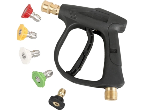 Pistola de lavado a alta presión, 3000 PSI máx. con boquillas de conexión rápida de 5 colores Conector de manguera M22 GELLDG