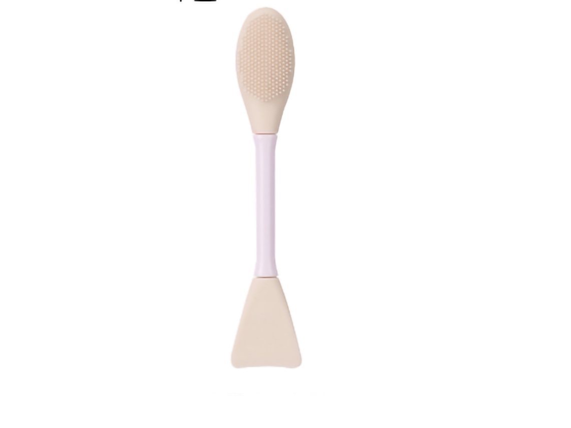 Pincel Aplicador De Máscara Facial Com Duas Pontas Para Limpeza E Massagem