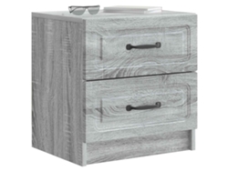 Maison Exclusive - Armario De Noche 2 Pcs Gris Sonoma 43 X 34,5 X 44,5 Cm