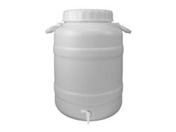 Bidon Garrafa Plastico Alimentario Con Grifo y Boca Ancha 30 Lt. WOLFPACK LINEA PROFESIONAL