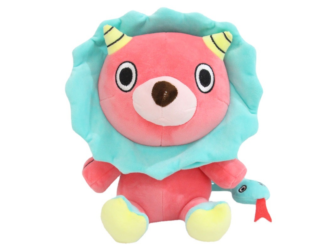 Peluche De León Rosa Con Suave Algodón Pp Hipoalergénico - Regalo De Cumpleaños - 24 Cm