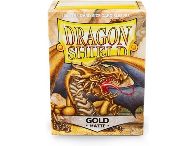 Juego de Cartas ARCANE TINMEN Dragon Shield Sleeves 100 Gold (Inglés - Edad Mínima: 8)