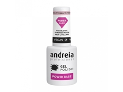 Power Base Gel Barniz Glitter Rosa Suave 10.5Ml ANDREIA